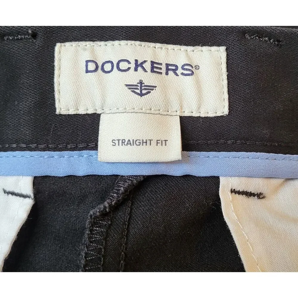 Dockers Men's Straight Fit Jeans / Pants Black 36W x 28L